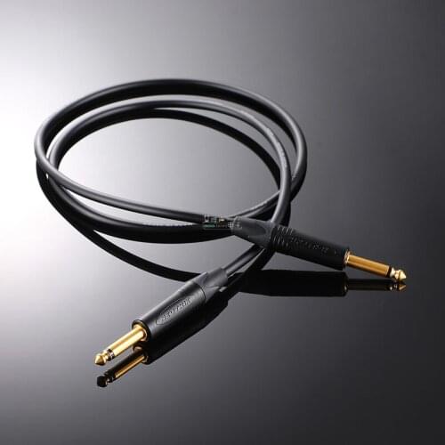 1Pcs Neutrik guitar cable 6.35m speaker noise reduction sound card Canare fever audio cable plug large two-core HiFi