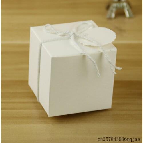 1000pcs Kraft Paper Boxes Chocolate Box Gift Bag Wrap Birthday Gift Box Cake Candy Boxes Wedding Favors