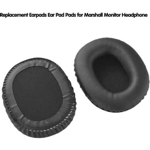 BAAQII 2Pcs Replacement Earpads Ear Pad Pads Cushion for Marshall Monitor Headphone High Elasticity Soft Durable CE1565
