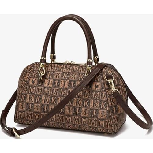 2021 New Leather Fashion Retro Printing Ladies Portable Pillow Bag Versatile Shoulder Messenger Bag Luxury Brand Handbags Cc Gg