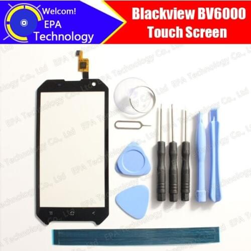 4.7 inch Blackview BV6000 Touch Screen Glass 100% Guarantee Original New Glass Panel Touch Screen For BV6000 + tools + Adhesive