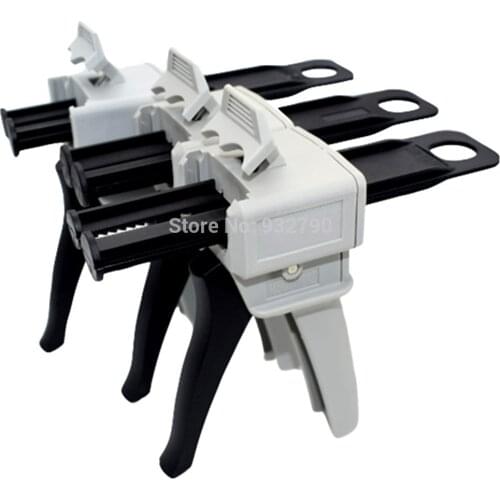 50ml 1:1/1:2/2:1 Mix Ratio Manual Epoxy Applicator Dual Component Adhesive Cartridge Applicator Caulk Gun 2 Part Caulking Gun