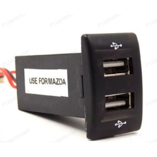For M/azda adapter socket Charging Dual 2 USB Port interface 5V 2.1A car Charger
