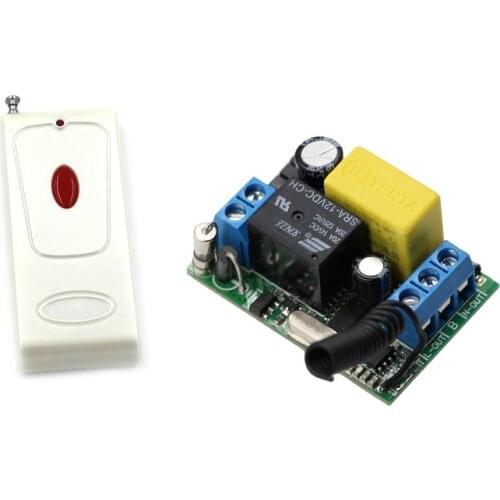 Wireless Remote Control Switch AC220V 10A Receiver With One Button Transmitter ON OFF For Lamp Light Bulb Motor 315/433MHZ Top