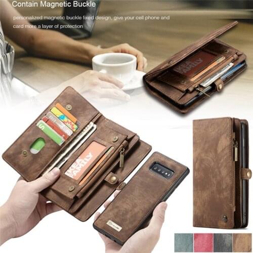 CaseMe Wallet Case For Samsung S8 S9 S10 S20 Plus S7 Magnetic Leather Cover For Galaxy Note 20 Ultra 10 9 8 A21S A51 A71 A50 A70