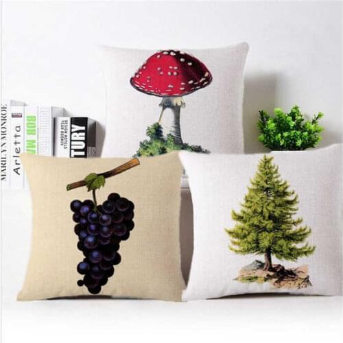 Bed Pillow 18" Car Cover Printing Cushion Throw Grapes Home Decor Sofa Case