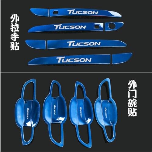 For Hyundai Tucson 2015 2016 2017 2018 High-quality stainless steel Interior Door Handle Cover Car-styling Car Covers
