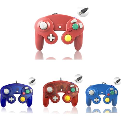 For NGC USB controller joystick gamepad handle containing disc