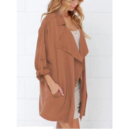 Женские длинные тренчи ICCLEK China At AliExpress