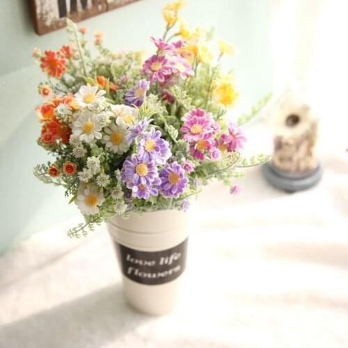 5 Colors Daisy Artificial Flower Wedding Flowers for Home Wedding Decoration Party fake flower