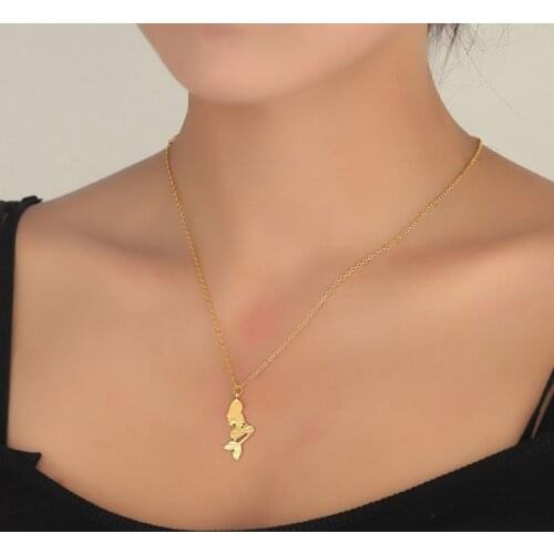 Exquisite Stainless Steel Mermaid Pendant Necklaces for Girls Women Bohemia Mermaid Choker Elegent Colliar Jewelry