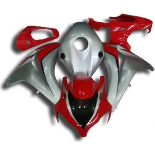 Motorcycle Fairing kit for CBR1000RR 08 09 10 11 CBR1000 CBR1000RR 2008 2011 ABS Silver red Fairings set+gifts HC10