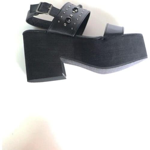 LKSHOE Women Sandals Shoes Solid Pu Upper Material Rubber Anti Slippery Breathble Hard Wearing Fashion Sexy New Summer 2020