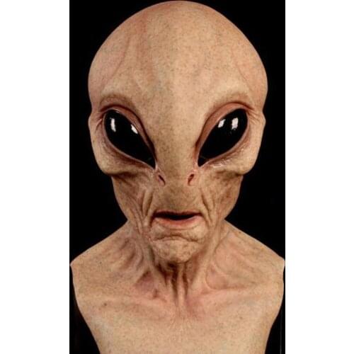 Halloween Alien Mask Horror Scary Horrible Big Eyes Full Head Latex Mask Magic Mask Monster Mask Christmas Dress Up Rave Party