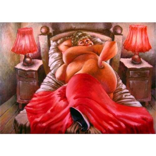 Dpsupr Full Square/Round Diamond Painting Kit Cross Stitch Sleeping Woman Scenery Diamond 3D Embroidery DIY 5D Moasic Gift DC06