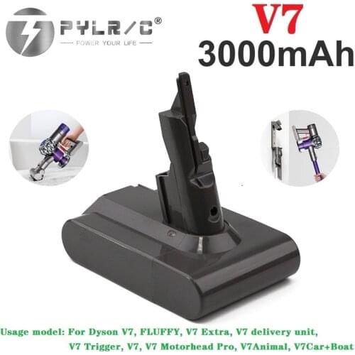 Original V7 / SV11 21.6V 3000mAh Li-ion Batteries For Dyson V7 Absolute V7 Animal Vacuum Cleaner Replacement Power Tools Battery