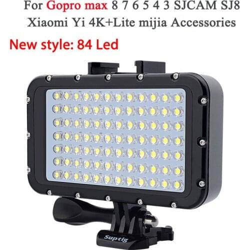 SLR Camera Underwater Light Diving waterproof LED light For GoPro max Hero 8 7 6 5 Xiaomi Yi 4K Mijia sjcam SJ8 SJ6 EKEN H9