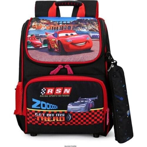 Cartoon Spdierman School Bags McQueen Cars Backpack for Girls Boys Children Orthopedic Backpack Mochila Infantil Grade 1-5