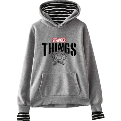 Stranger Things Hoodeis Men Women Fashion Streetwear Hoodie Fake Two Pieces Design Popular Hoodies Autumn Boys Girls Sweatshirts