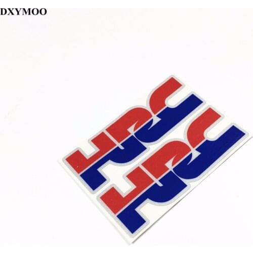 2PCS Car Sticker HRC Motorcycle Helmet Phone Window Decals Car Styling Auto Exterior Accessories