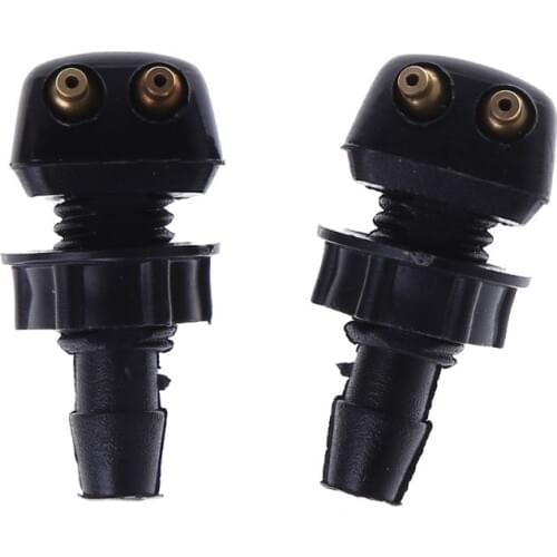 2 X Auto Car Front Windscreen Universal Washer Wiper Nozzle Water Spray DIY Kits For Volvo For VW Replacement