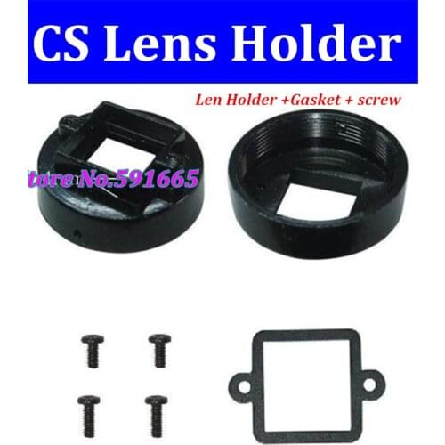 20pcs CS Mount Lens Holder for cctv camera+gasket+screw CCTV Camera Metal CS Len holder Mount Board Holder +Screw