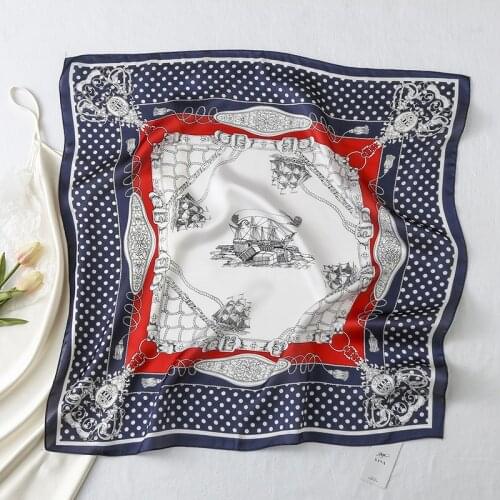 2021 New 70cm Small Square Scarf Silk Scarf Lady Scarf Professional Bib Fashion Scarf Printing Shawl Wholesale