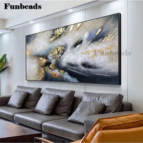5D round Diamond Embroidery Abstract golden gray art Picture Of Diamond Painting Full Square Mosaic Cross Stitch Handmade FF4389
