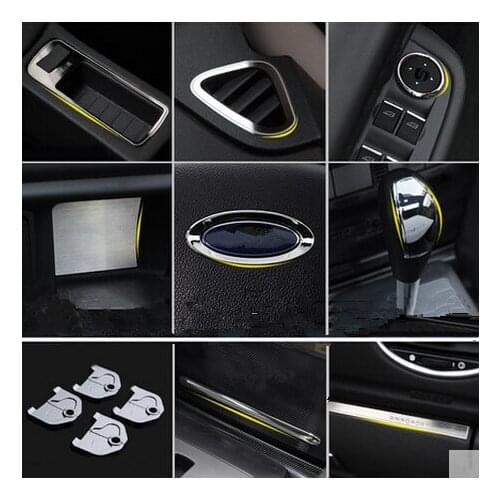 Car-styling interior trim strip chrome decoration sticker ring Accessories For Ford Focus 2 MK2 Sedan hatchback 2009-2013