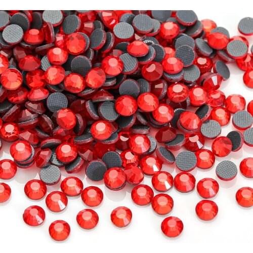 DMC Flat Back Rhinestones Hot Fix Motif Iron on Glass Stones Hot Fix Crystal Rhinestone DIY Dresses Jeans Bags Gloves