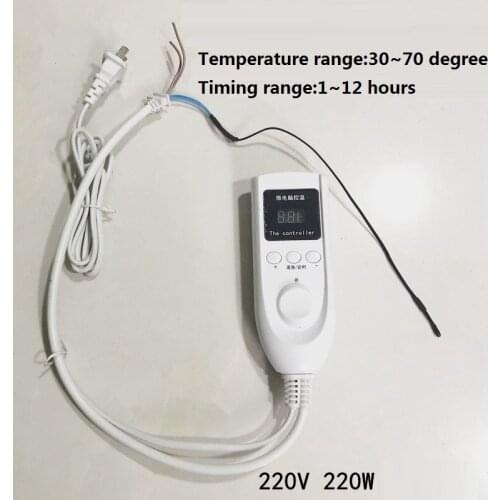 220V Micro-computer Timing Controller Electric Blanket Floor Heating Breed Temperature Switch Greenhouse Electronic Thermostat