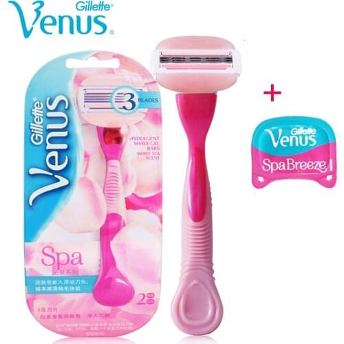 Gillette Venus Spa Breeze Shaving Razor blades 1 PCS for Women safety Shaver blade Girls Hair & shaving Removal Lady epilator