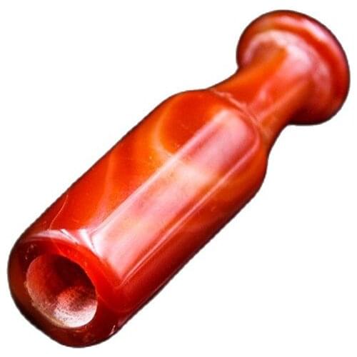 China Handmade Natural Red Agate Carving Agate Of Cigarette Holder