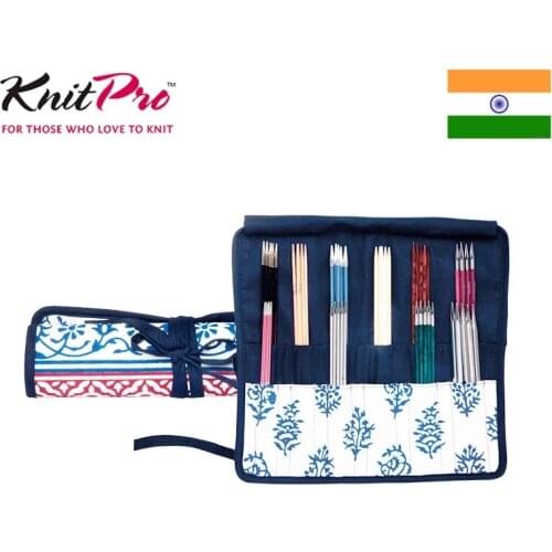 Knitpro Blue Navy Knitting Needle Bag Storge Multi-use