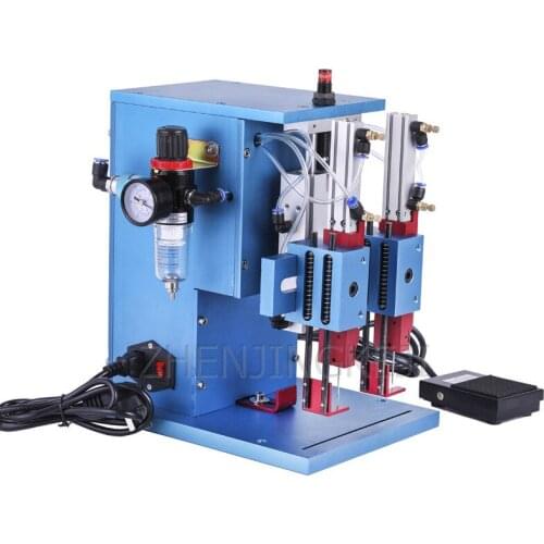 Double Needle Type Glue Needle Machine Automatic Send Card Nailing Machine Towel Clothing Trademark Paper Card Fxed Equipment