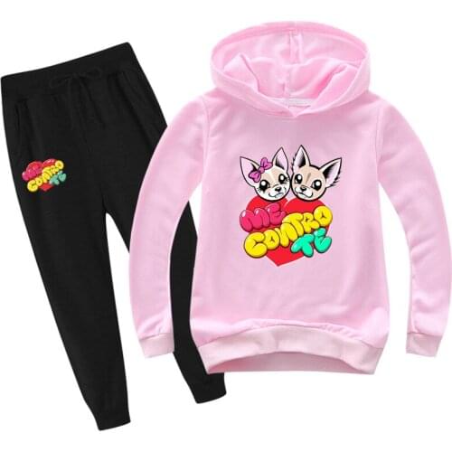 New Autumn Baby Girls Clothing Set Hoodie + Pants Boys Children Me Contro Te Clothes Kids Hooded Tracksuit Sweatshirt Sport Suit