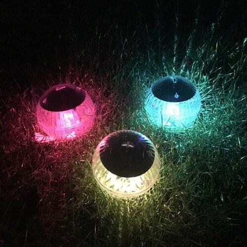 New Outdoor Solar LED Floating Light Color Change Rotating Solar LED Floating Light Lamp For Swimming Pool Pond Decor