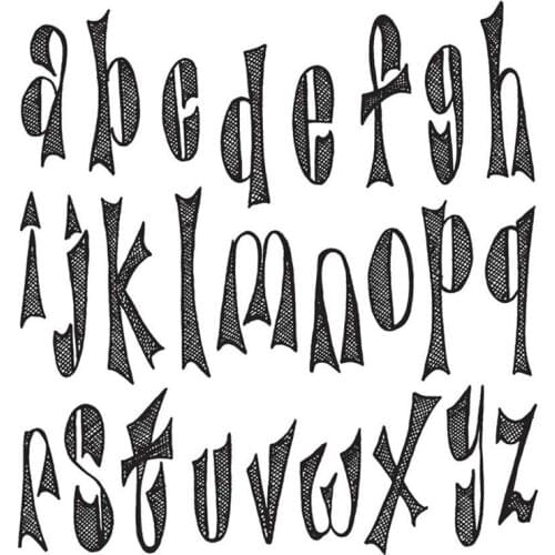 Clear Stamps Words Art Letter Of The Alphabet For DIY Scrapbook Photo Album Craft Card 2021 New