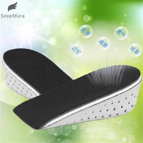 SexeMara 1pcs 3 Size Men Women Insole Air Cushion Heel Insert Increase Height Lift Shoe Pad