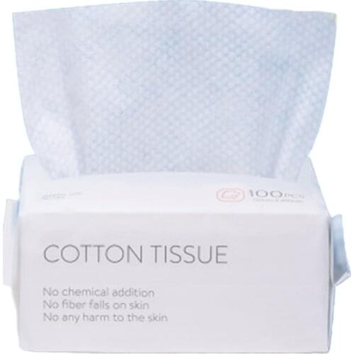 SHGO HOT-100PCS Disposable Wash Face Towel, Clean Face Towel, Make of Cotton, Remove Makeup Towel, Wash Facial Tissue