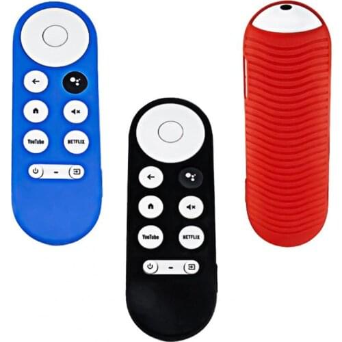 Silicone Remote Control Cover Eco-friendly 3 Meters Shockproof with Hand Strap Anti-Lost Protective Case for Google TV 2020 Voic