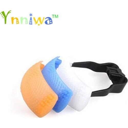 50set/lot Soft Box Diffuser white blue orange for Internal Flash all camera DSLR PFD5