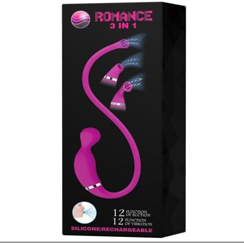 Pretty love 3 in 1 Suction and vibrating G-spot and clitoris stimulator sex nipple toys for women or Lesbian partner