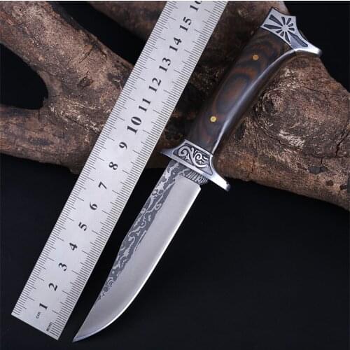 Heavy Duty Tactical Fixed Blade Hunting Knife Full Tang Military Knives Outdoor Self Defense Survival Camping Tools