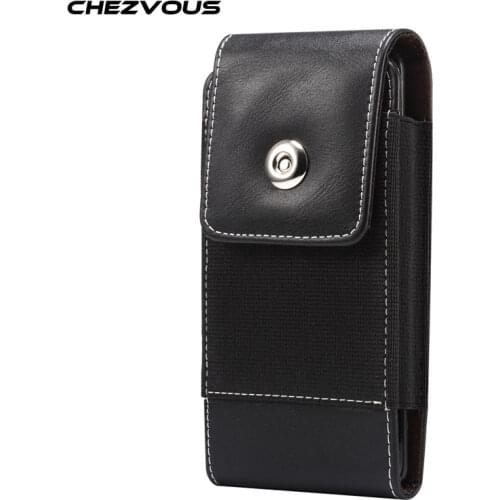 Universal Casual Phone Pouch 4.7-7.2'' for iPhoneX XR XS MAX 11 11pro max 8 7 6 plus Case Belt Clip Holster Nylon Bag Flip Cover