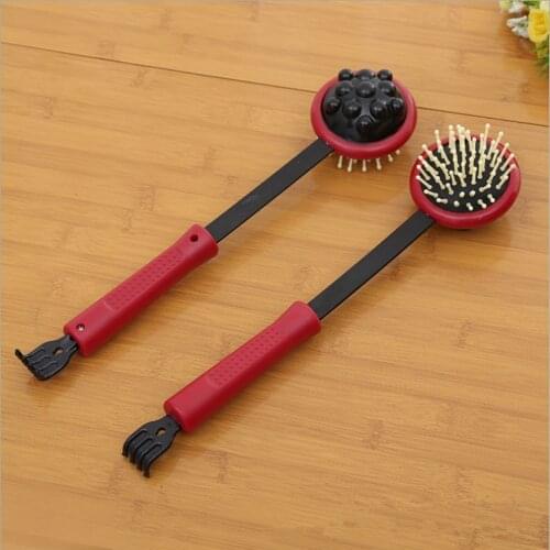 1Pcs Double Head Back Scratcher Back Tickle Body Massage Retractable Back Foot Care Tool Scratcher Health Care Beat Massage Beat