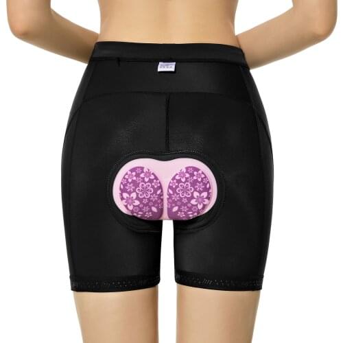 Lixada Women Bike Padded Shorts Cycling 3D Padded Underwear Breathable Bicycle Padding Riding Shorts Biking Underwear Shorts