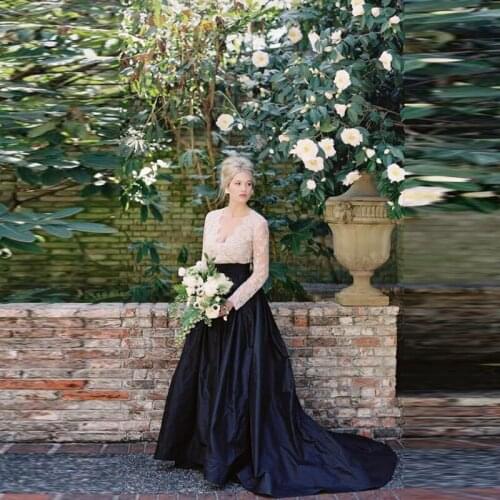 Formal Style Wedding Skirt Custom Made A Line Floor Length Maxi Skirt With Long Train Elegant Black Skirts Women Saia Faldas