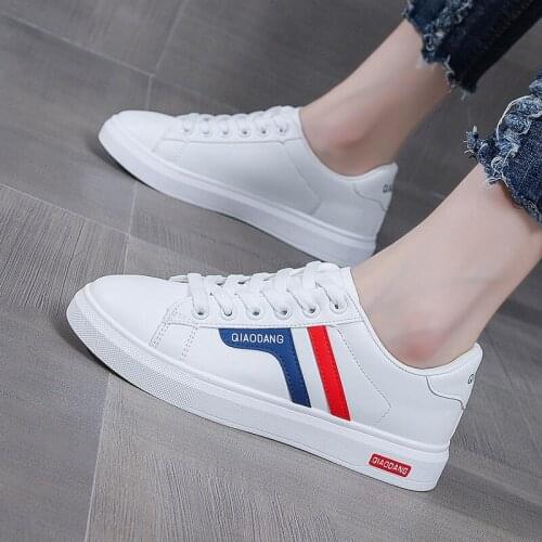 Small White Shoes Sneakers for Women Students 2021 Autumn New Korean Flat-bottomed Casual Board Shoes Lady White Shoe A206