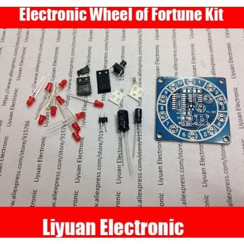 10pcs/lot Electronic Wheel of Fortune Kit / Fun Electronic Kits / electronic dice